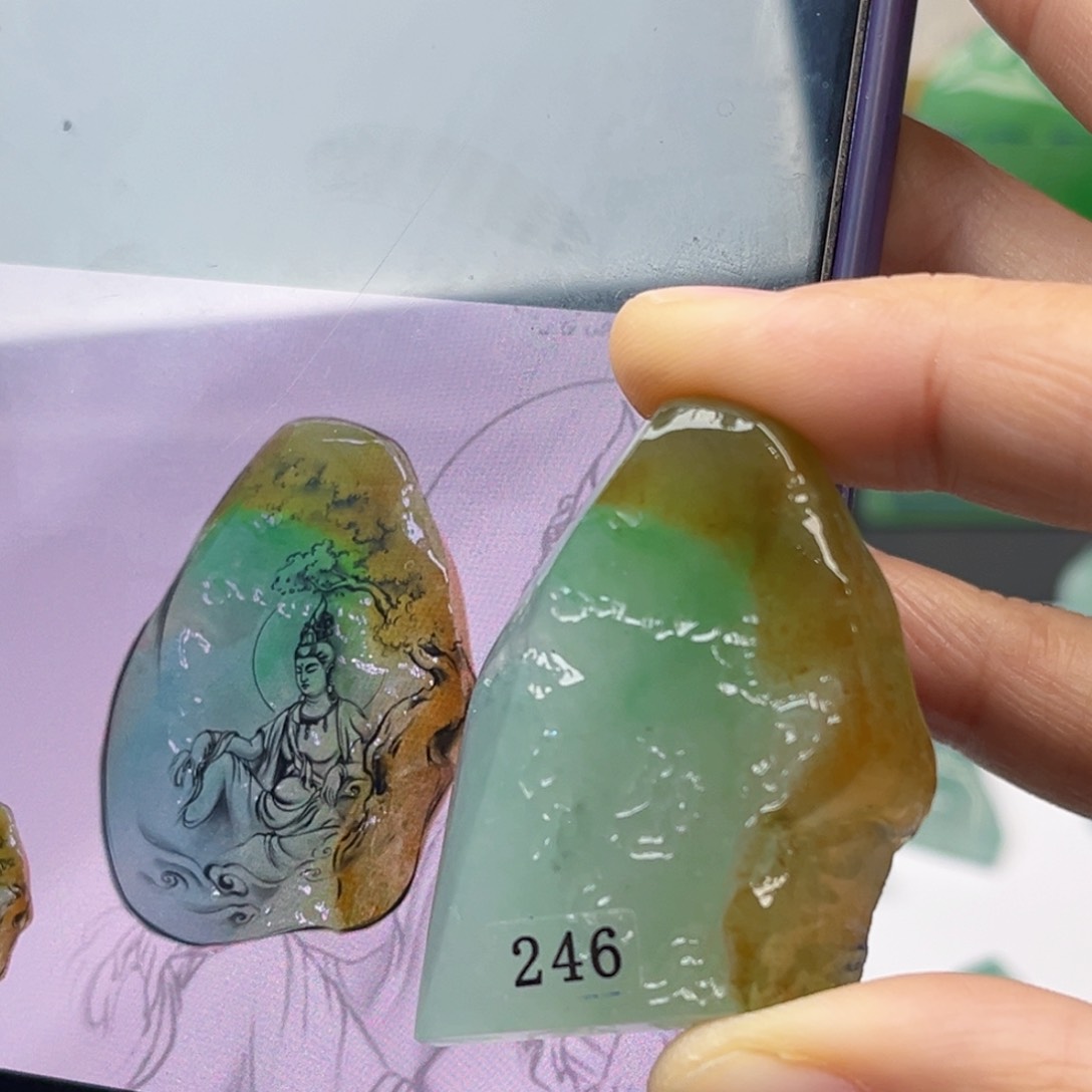 定制翡翠未镶嵌翡翠首饰