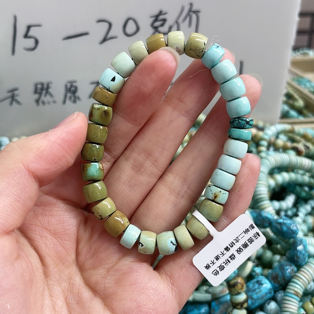 【闪购商品】绿松石珠宝奇石未镶嵌卡8