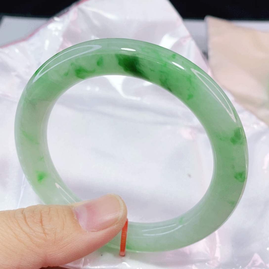 未镶嵌手镯翡翠路*55.8圈口圆条