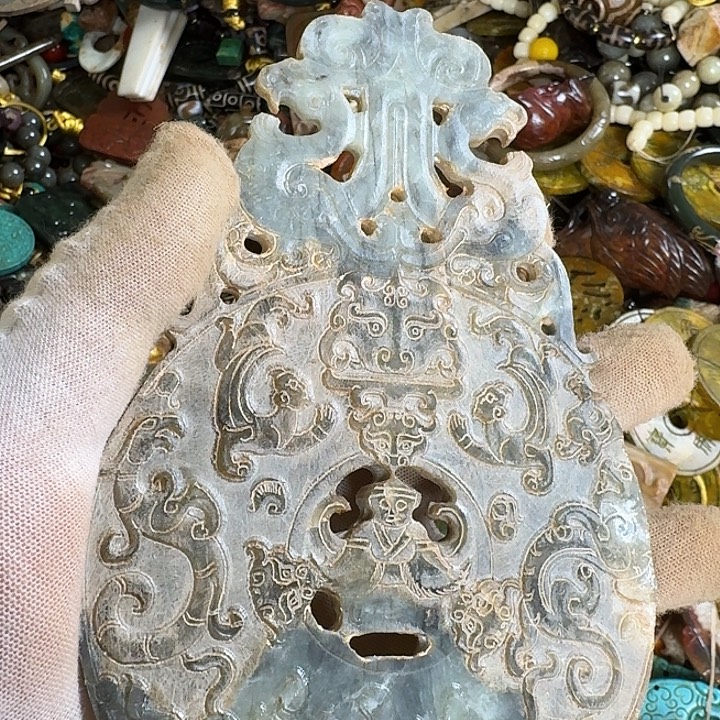 和田玉未镶嵌挂件