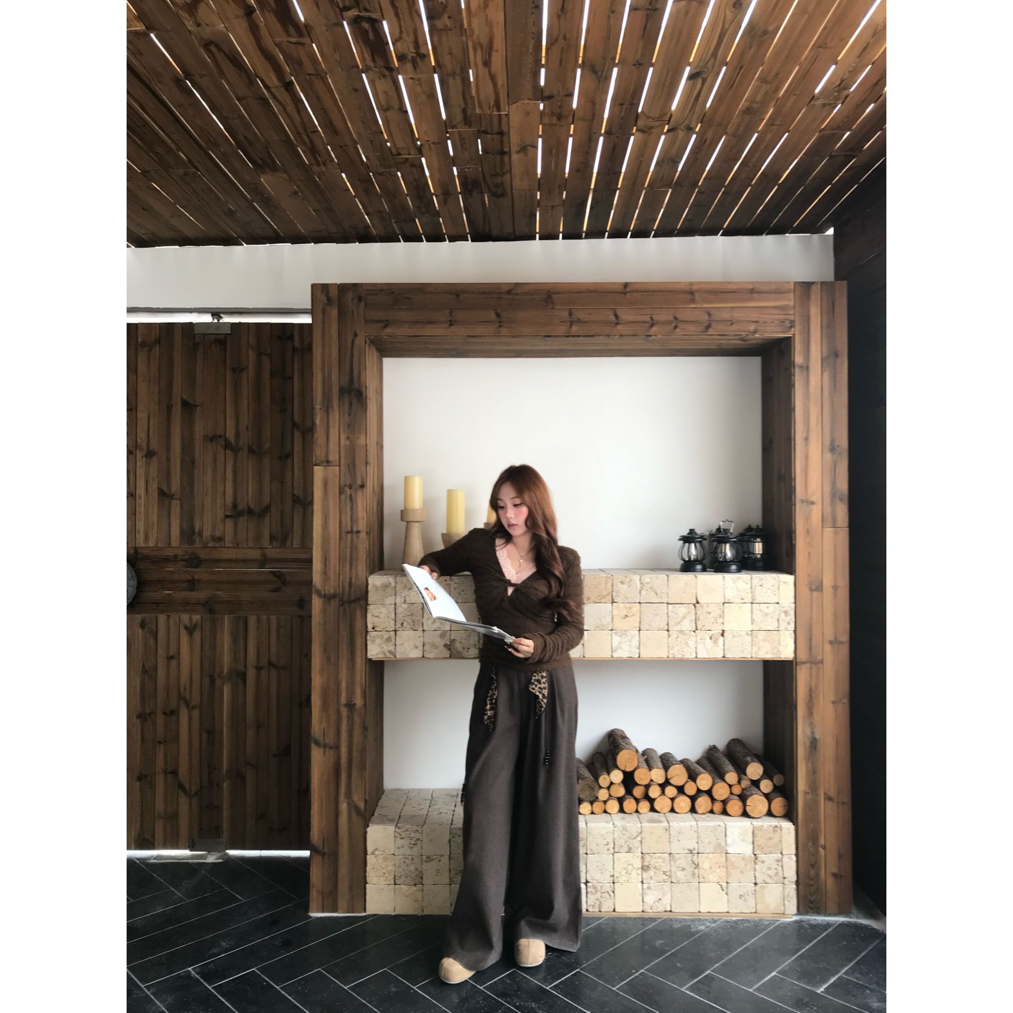 【百搭神裤】丝丝定制垂感阔腿裤老钱风宽松直筒休闲慵懒拖地裤