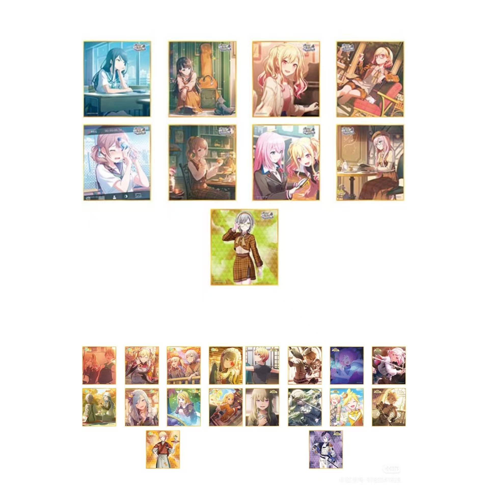 世界计划 PJSK 色纸52ABC 金签回忆贴纸8弹ABC 盲盒盲袋盲抽