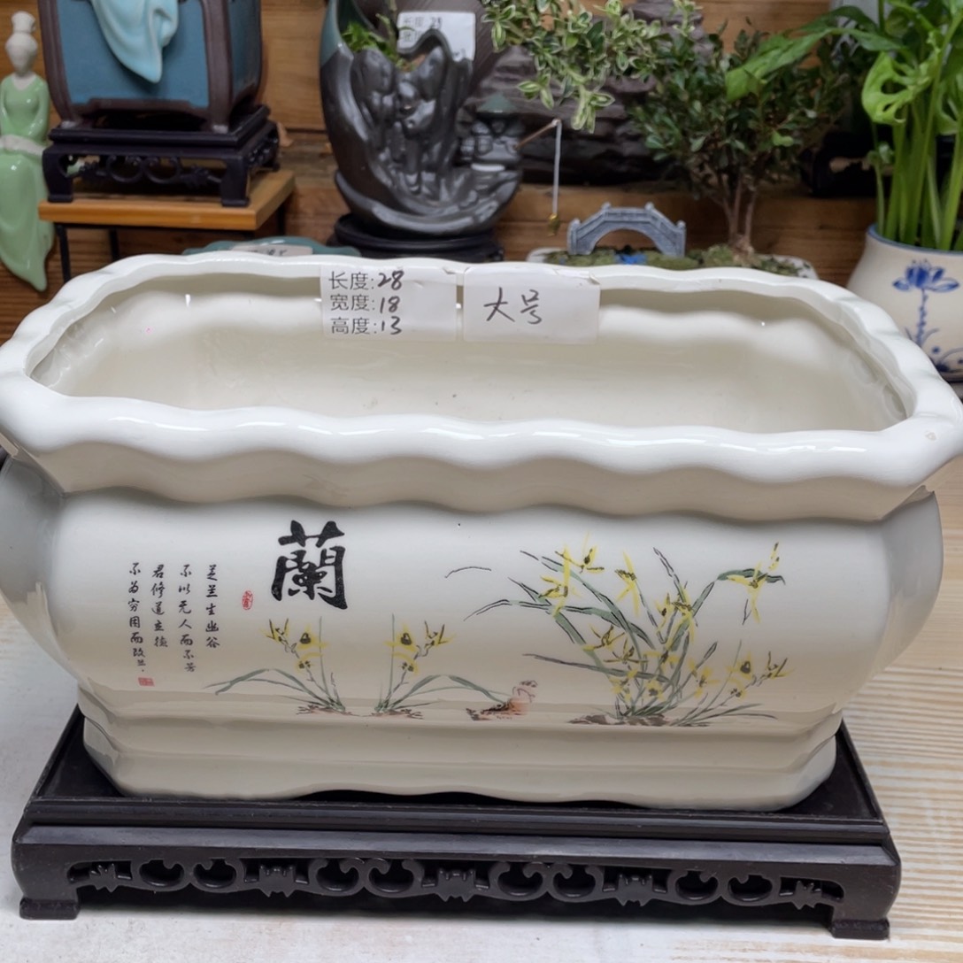 紫砂茶杯陶瓷艺术花盆陶瓷