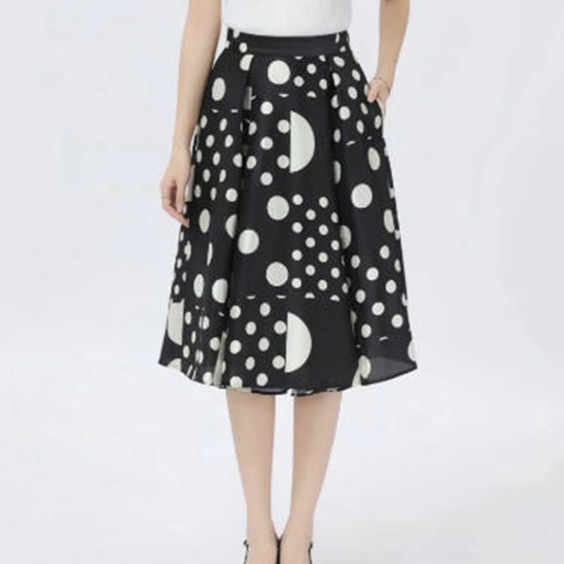 {专柜正品}同款2025夏新款百搭印花百搭高腰半身裙女碎花1200319