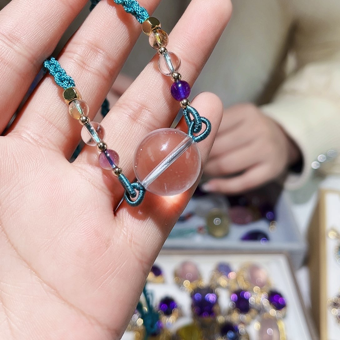 水晶颈饰未镶嵌天然