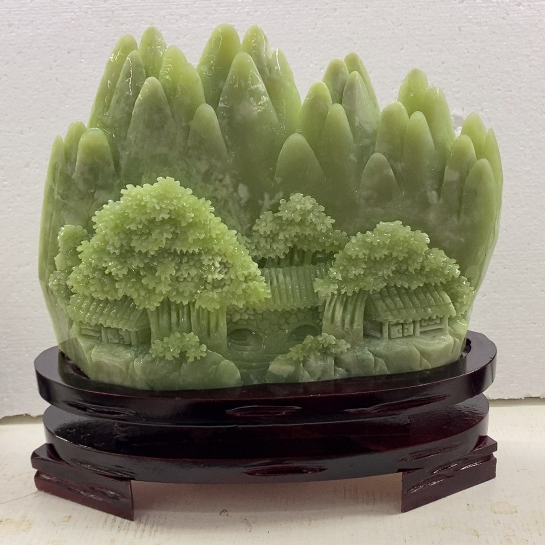 【闪购商品】蛇纹石玉（覆膜）珠宝奇石未镶嵌