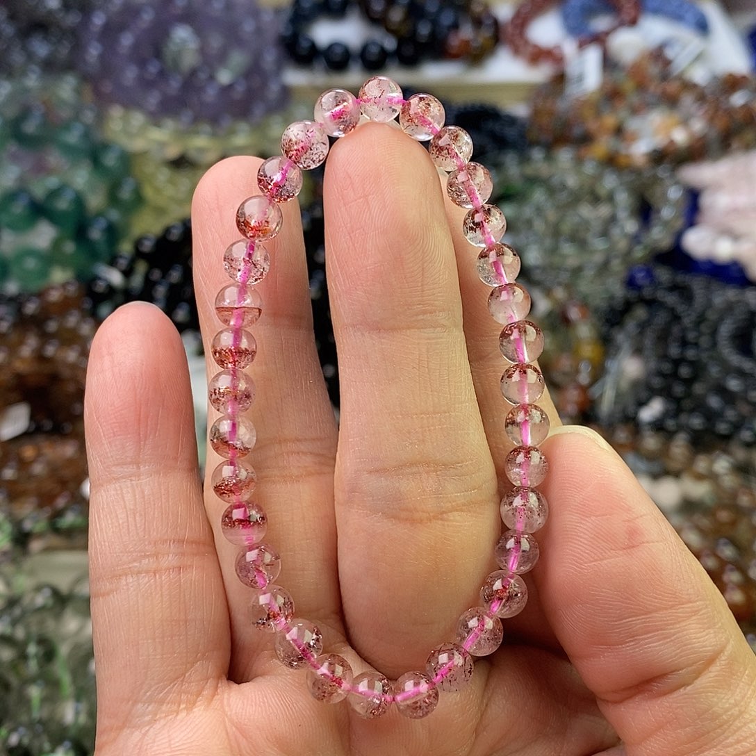 水晶手串未镶嵌清***起卡6