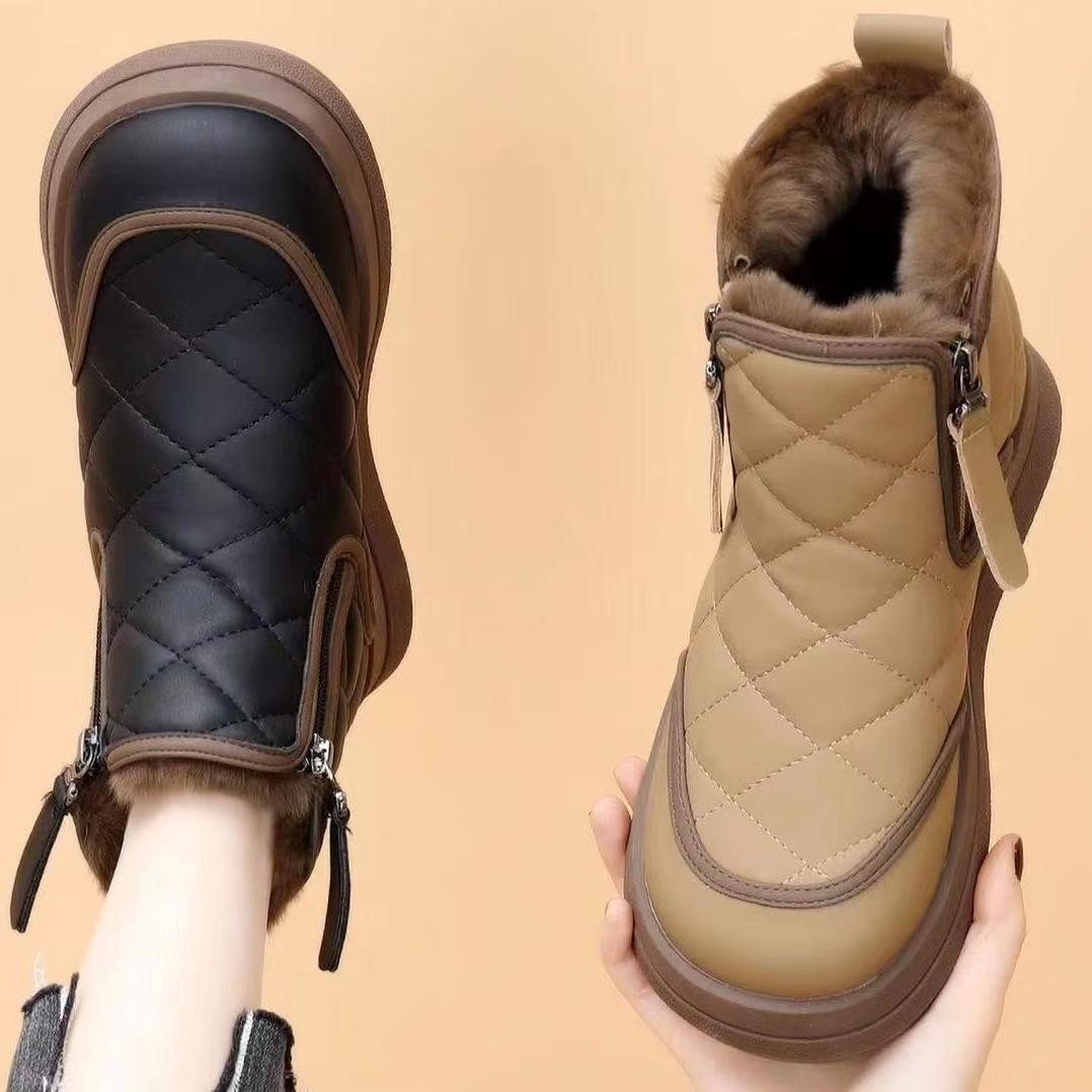 爆款雪地靴女2025冬季新款加绒加厚东北棉鞋女保暖防水防滑棉鞋女