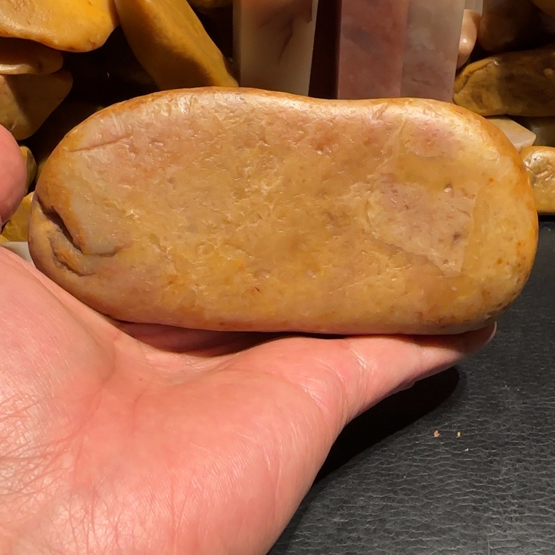 老挝石田黄原石，老挝，