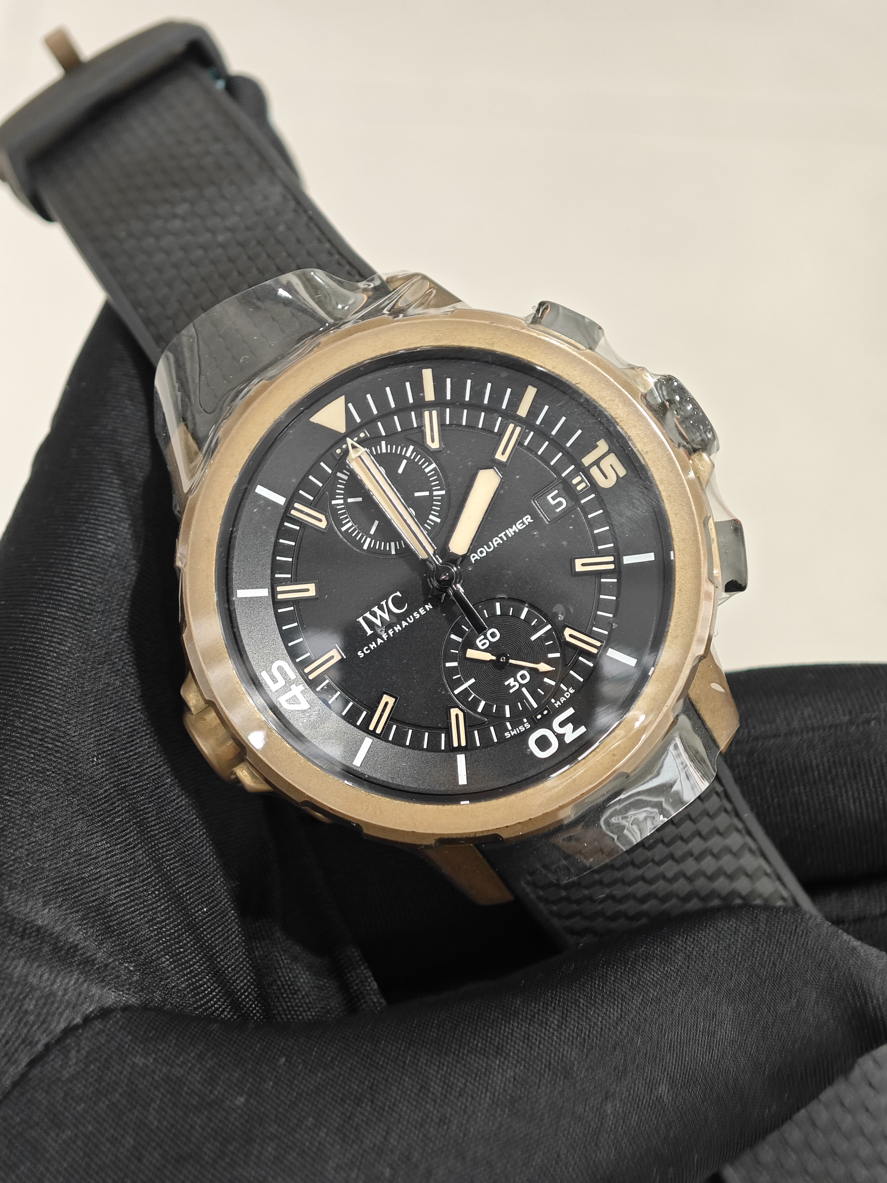 95新 IWC/万国 19年海洋时计系列“达尔文探险之旅”青铜自动机械表