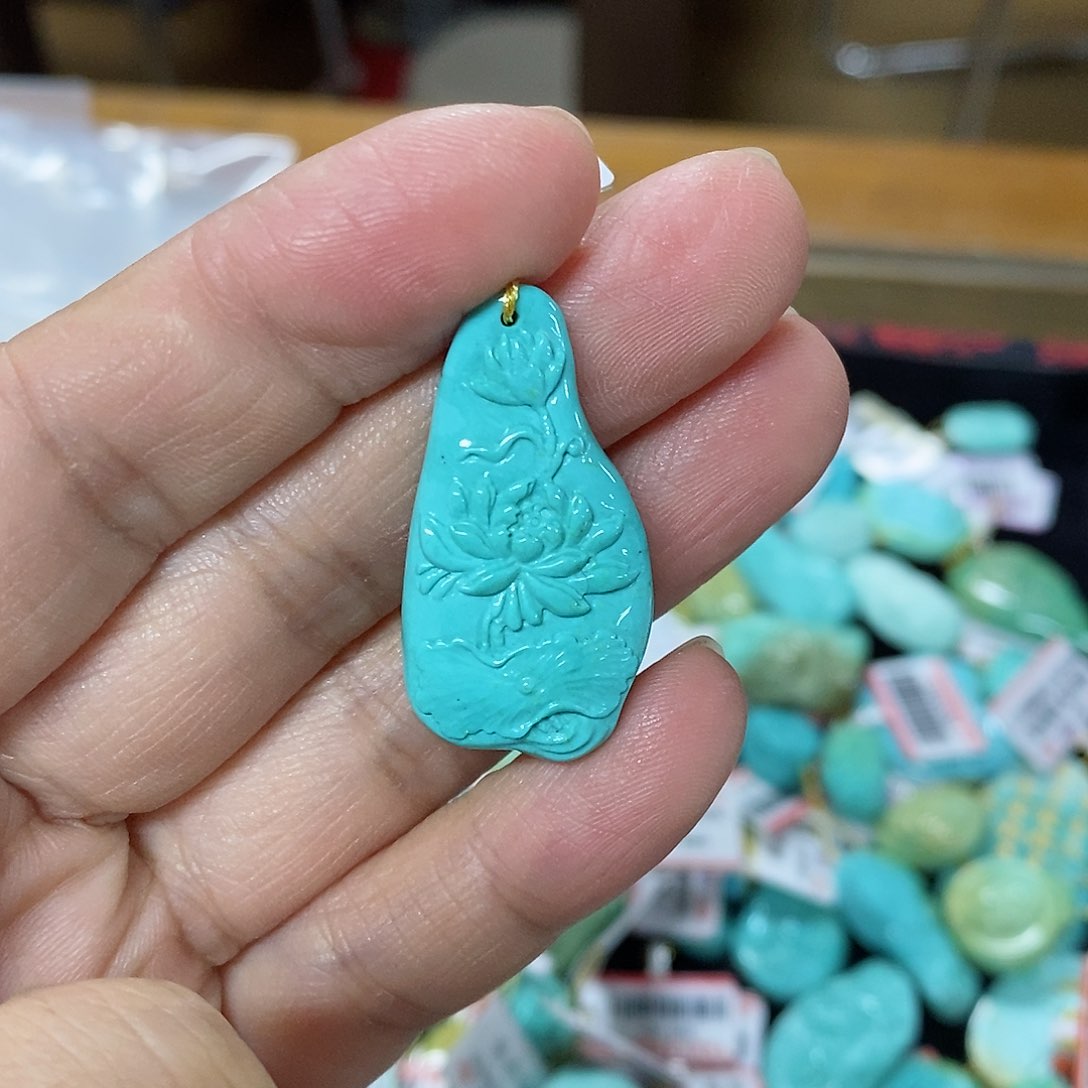 绿松石珠宝奇石未镶嵌