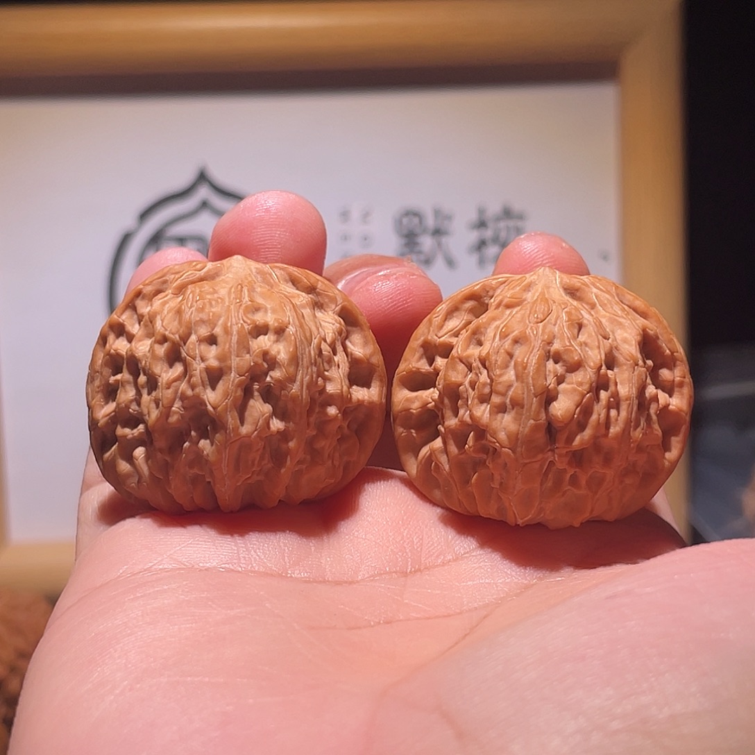 人***想文玩核桃把件37全品磨盘