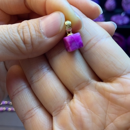 非金属方糖小吊坠