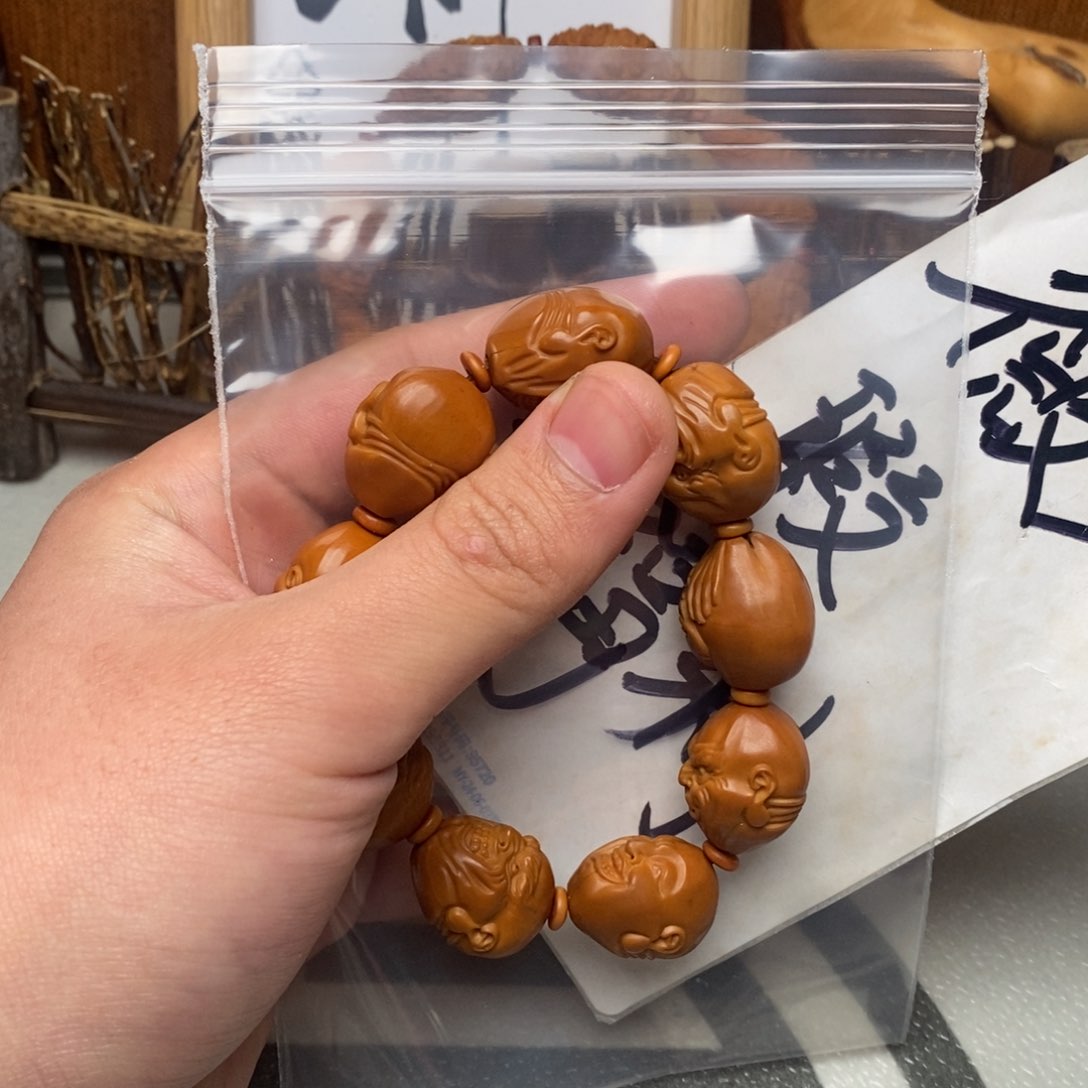 橄榄核手串/手链橄榄核雕刻工艺宇