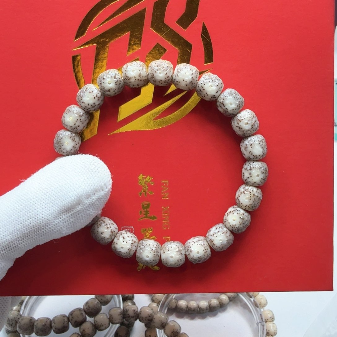 星月菩提吊坠5灰玻璃手工龙鳞尺寸10左右单圈