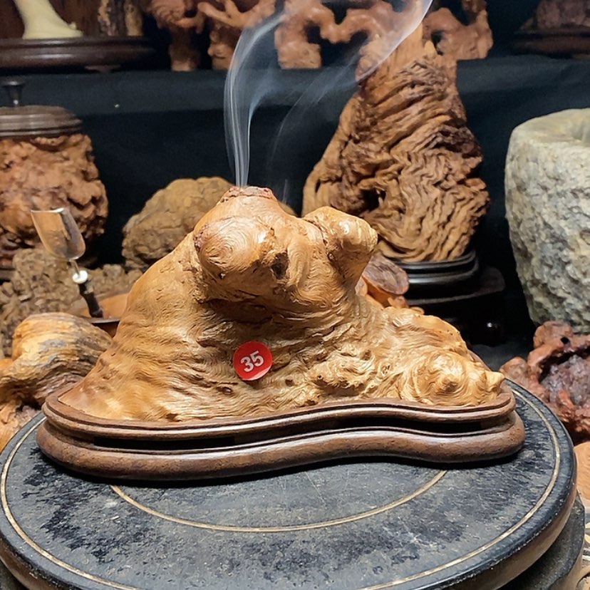 【闪购商品】35号荔枝木香炉工艺