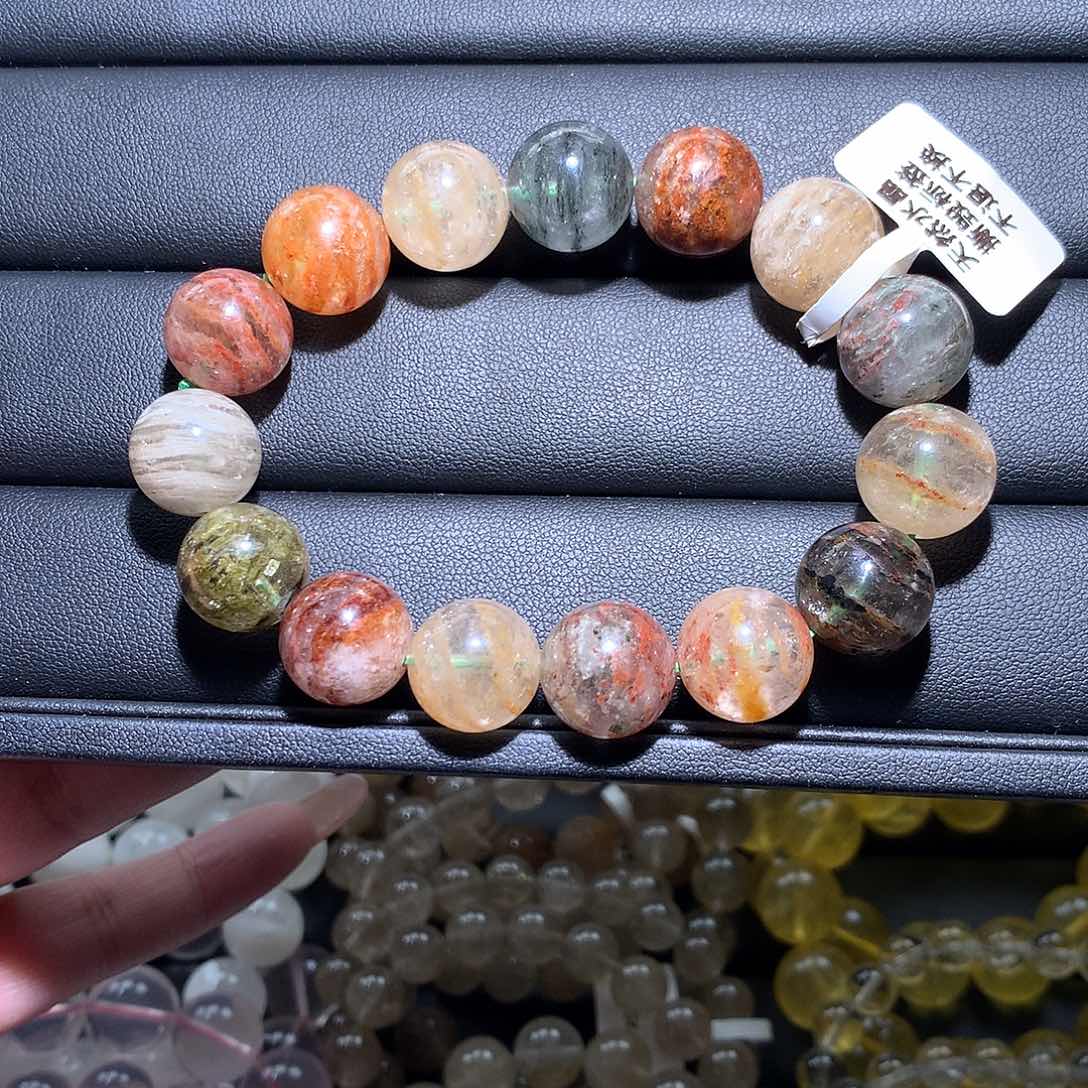 未镶嵌手链水晶千层幽灵14咪