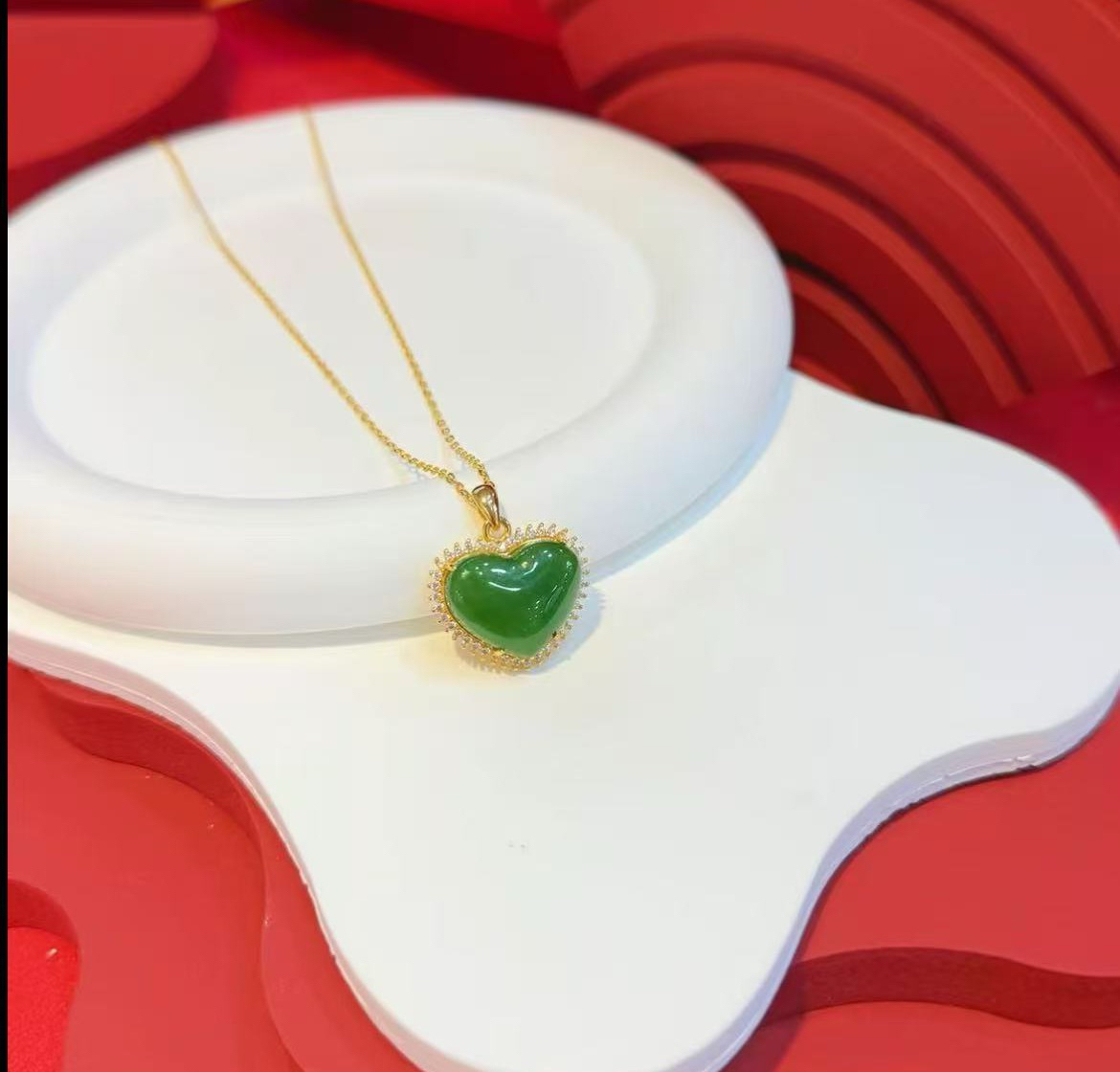 s925银和田玉吊坠