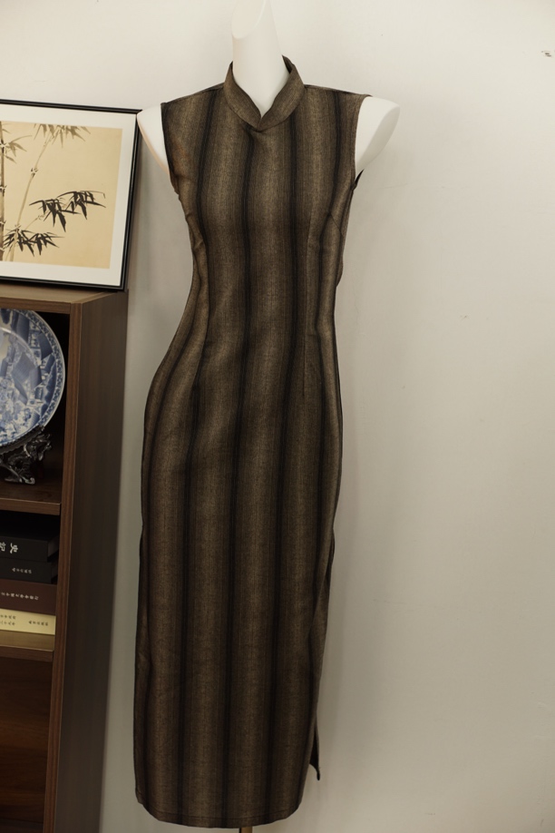 【阑珊】声声慢/120/ 夏新款出游透气新中式新款低开叉日常旗袍