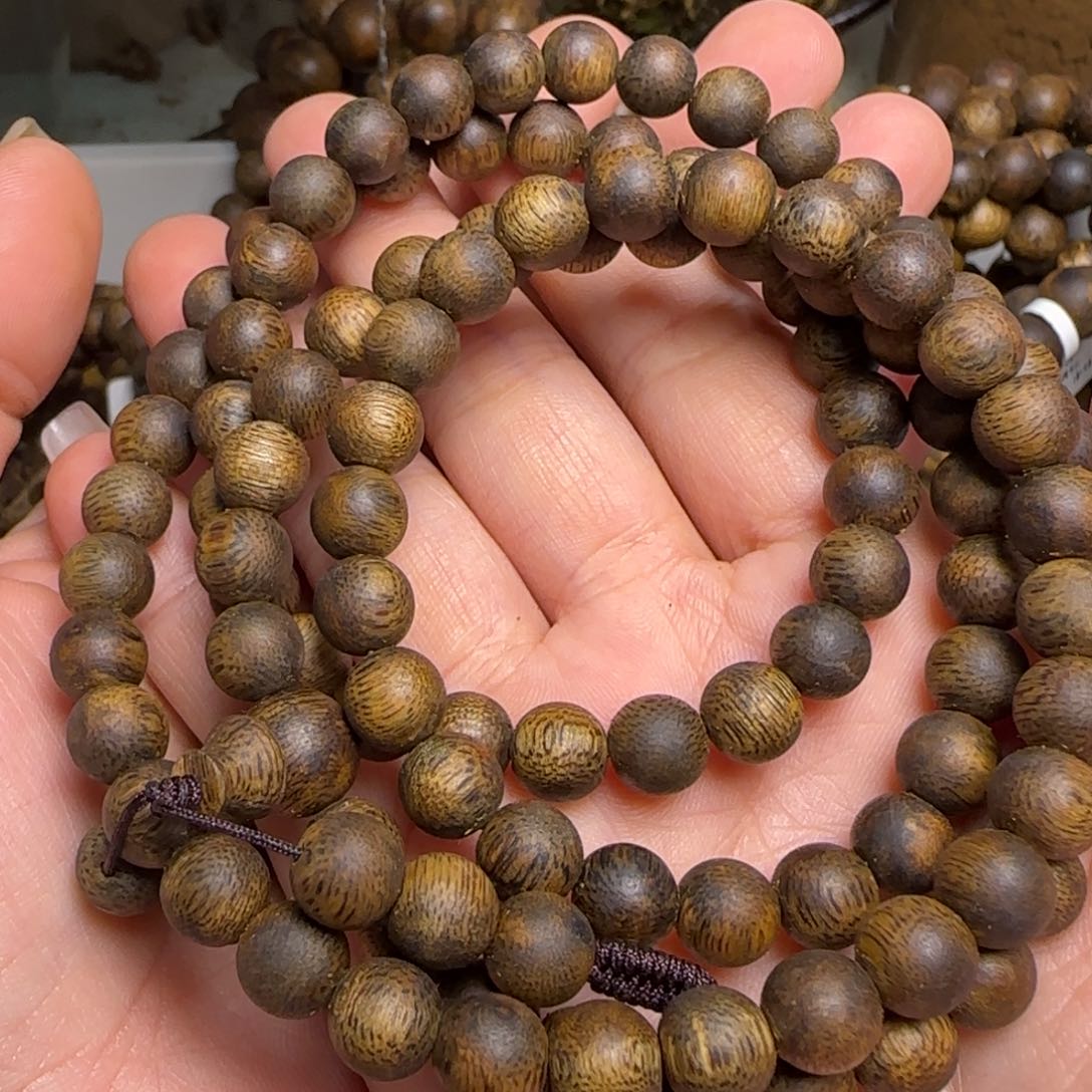 沉香手串随**?棋楠沉香8mm多圈手串