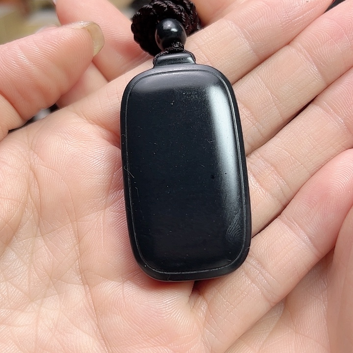 和田玉手链未镶嵌无事牌