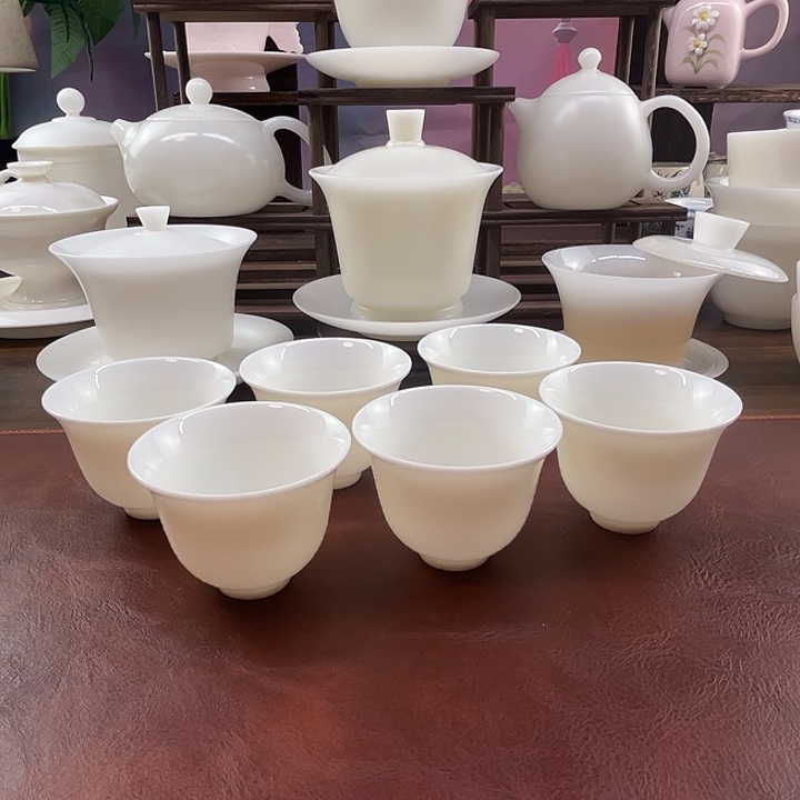 6杯:羊脂玉瓷50ml反口客杯