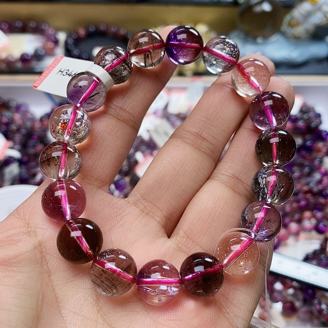 未镶嵌手链水晶全净体超七12m H346福利