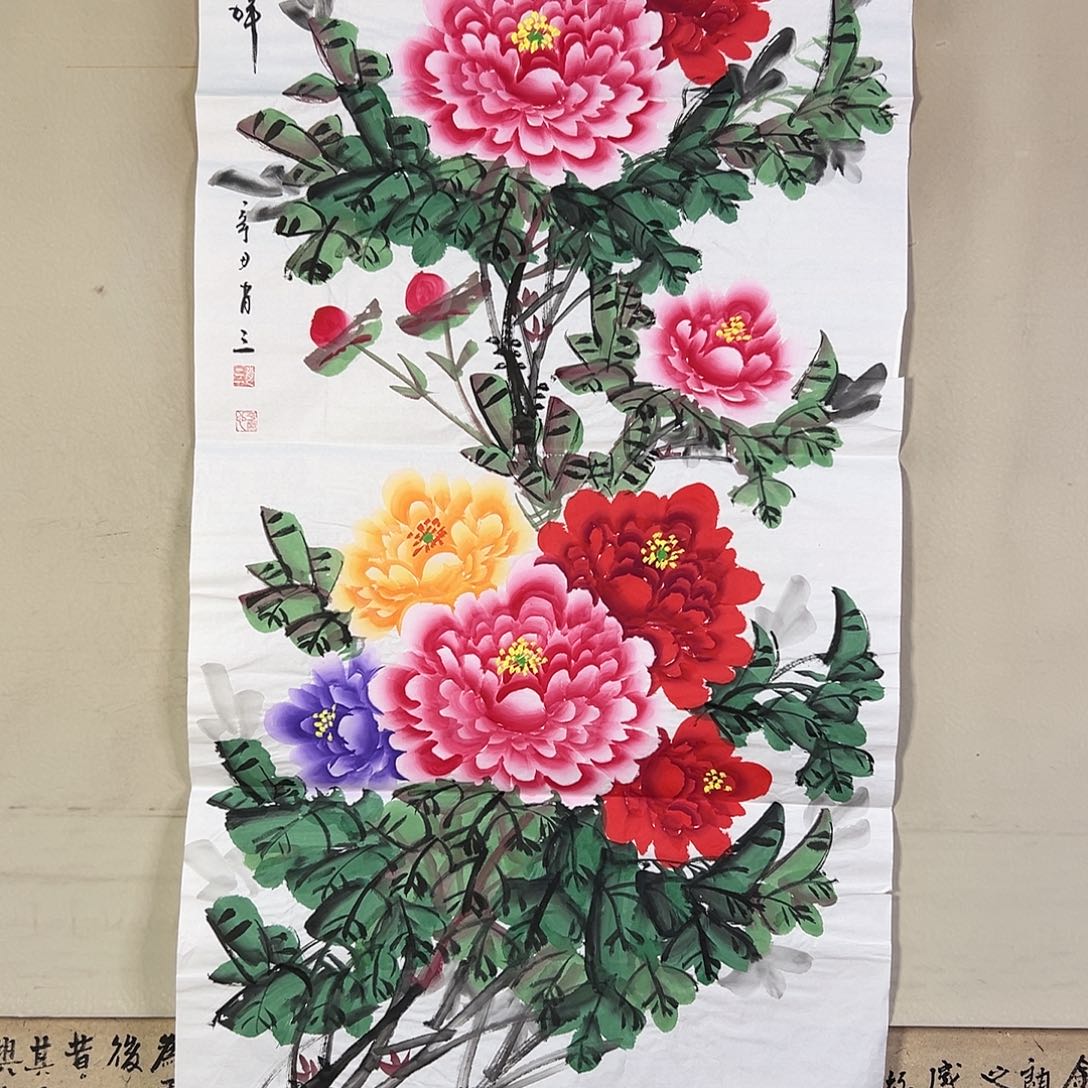 国画028 花鸟在此鸣叫时还要一