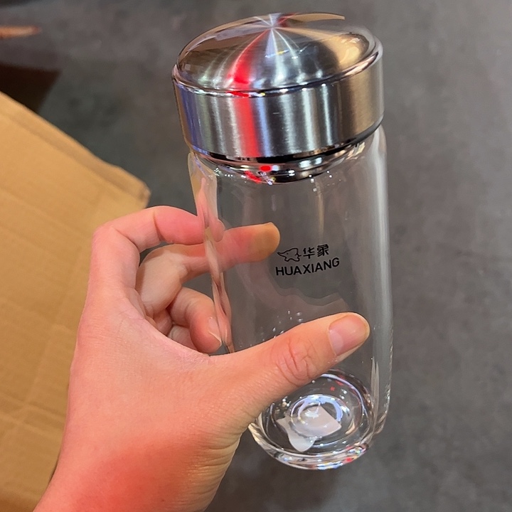 华象单层烫手玻璃杯400400白色