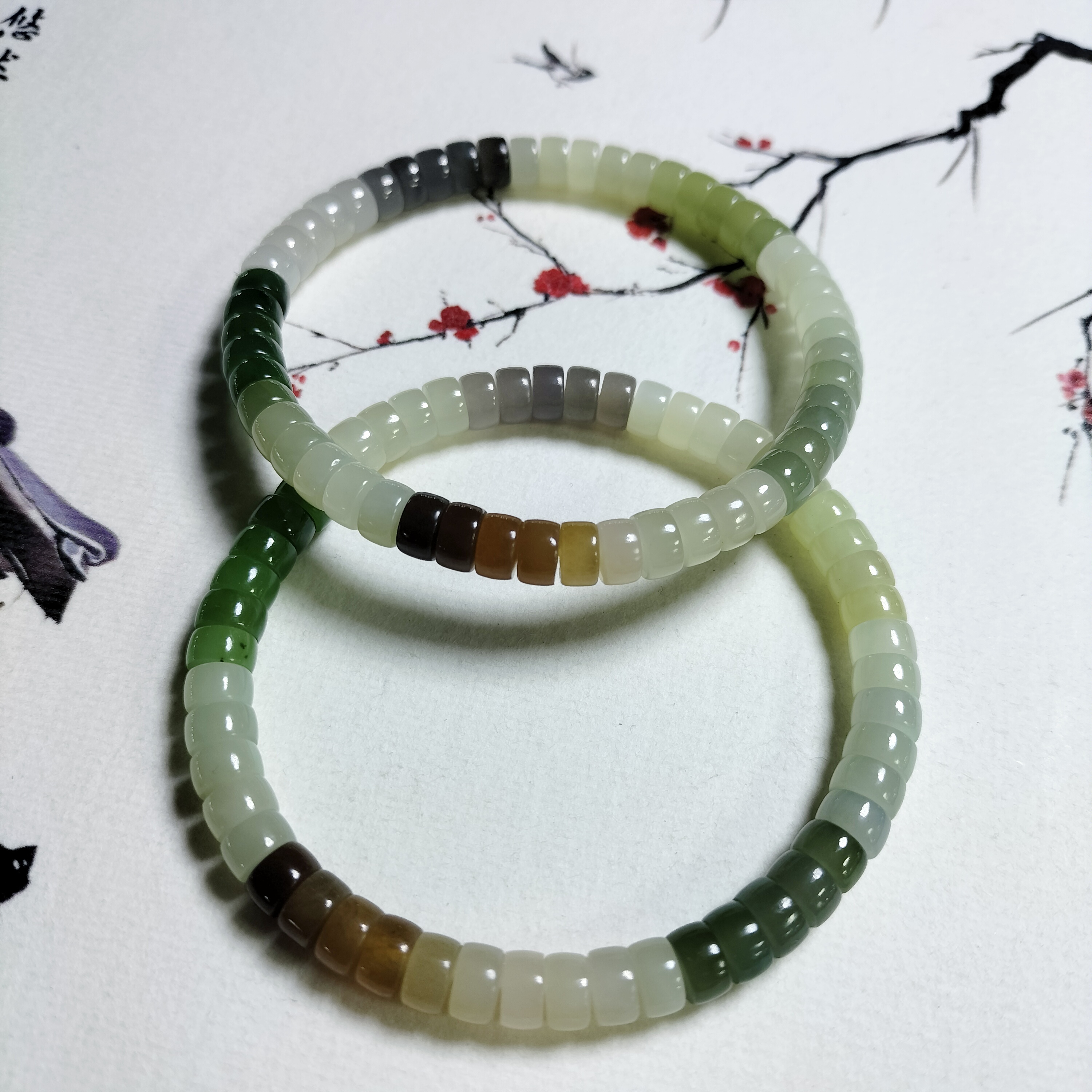 多宝药片珠单圈手串6mm女士简约百搭批量库存多样性发货拍一发一