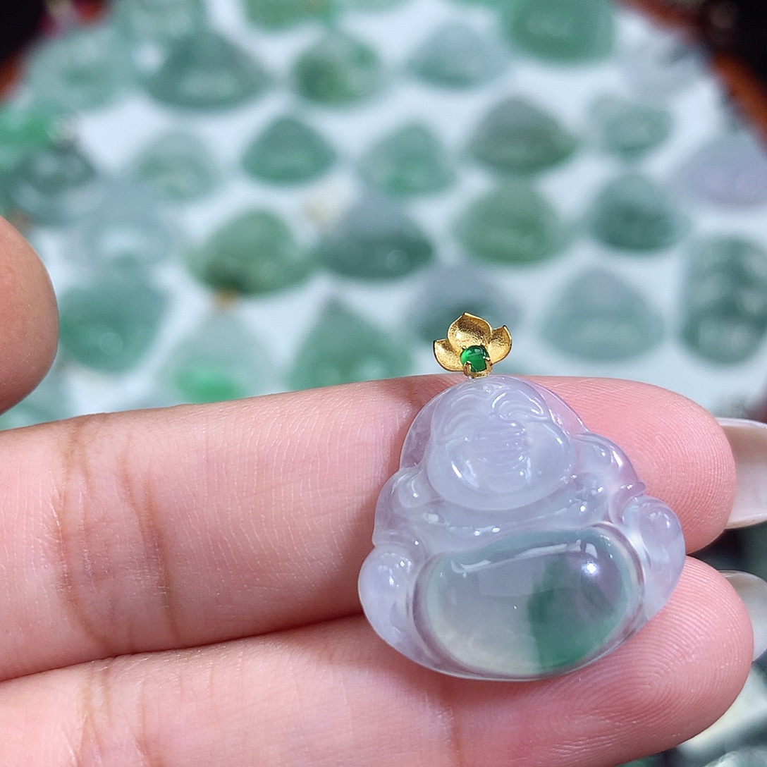 颈饰未镶嵌翡翠佛公