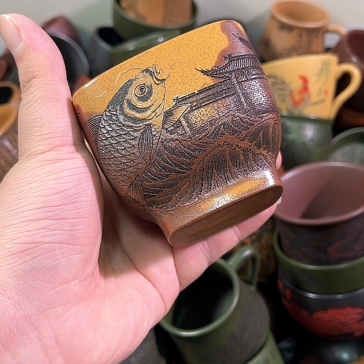 茶杯紫砂全手工紫砂主人杯