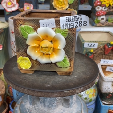 【闪购商品】红陶粗陶材质多肉花盆