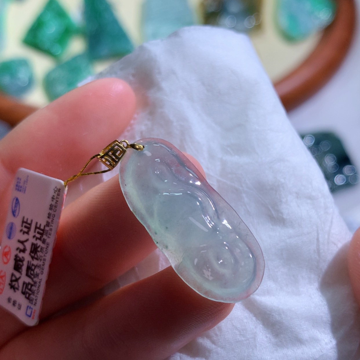 【闪购商品】翡翠吊坠(不含链)未镶嵌 3459