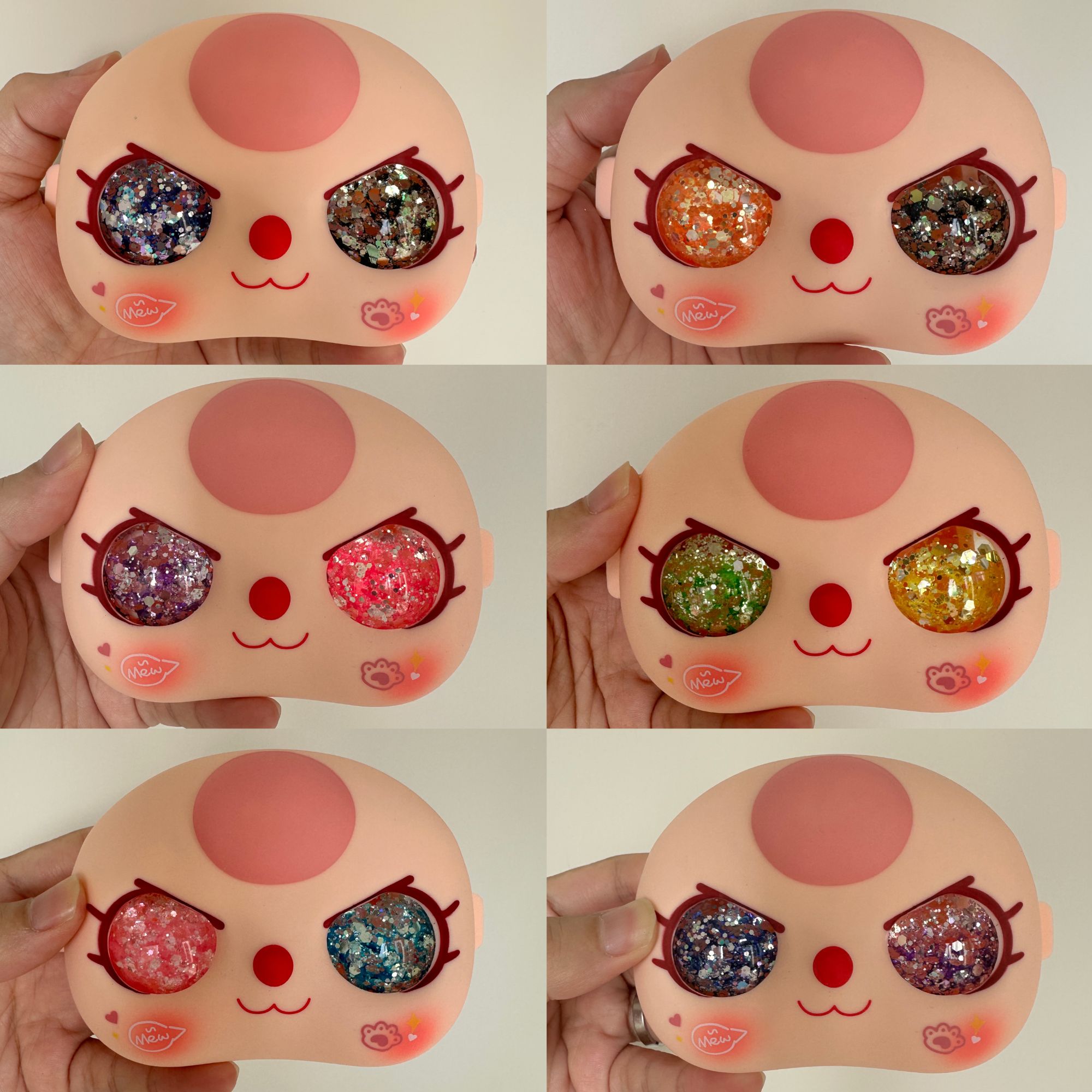 娃三岁400大体定制钻石异瞳流沙眼改娃改眼娃娃配件加脸壳