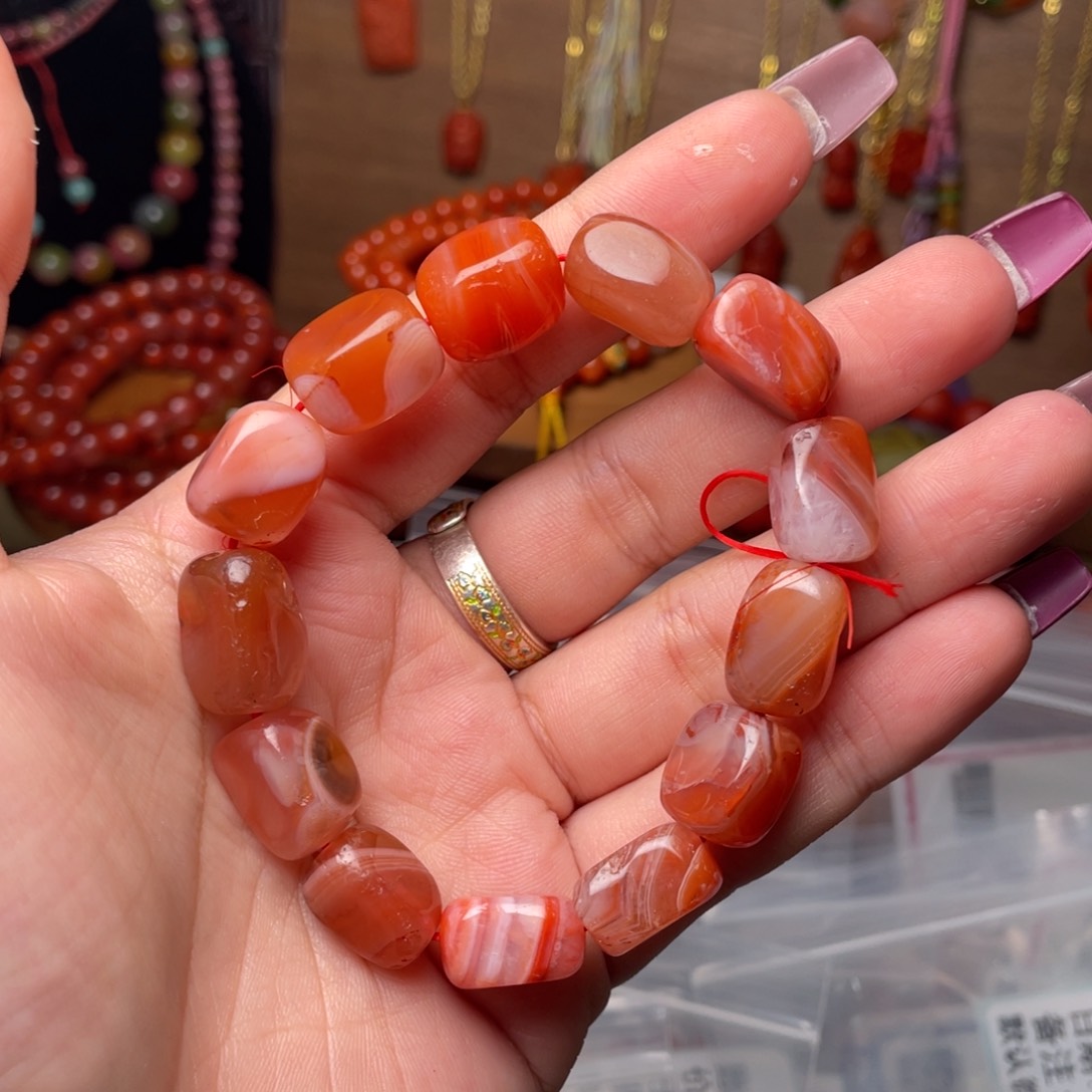 未镶嵌手链南红玛瑙