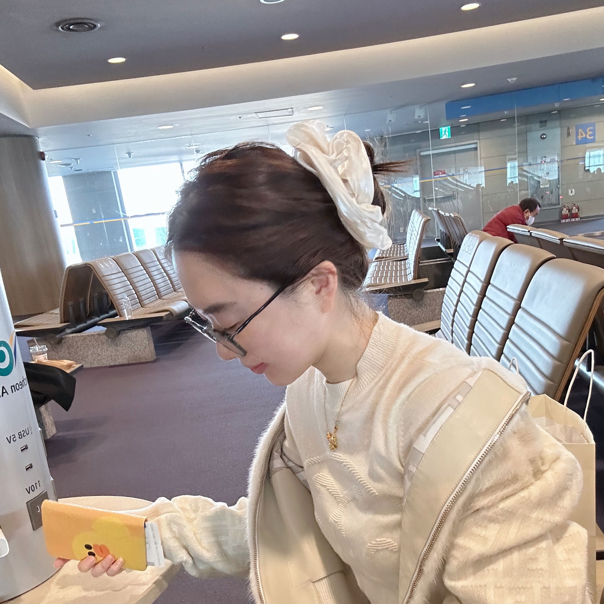 韩国【BORAKOO】【吉莉】东大门人鱼姬珠光发圈