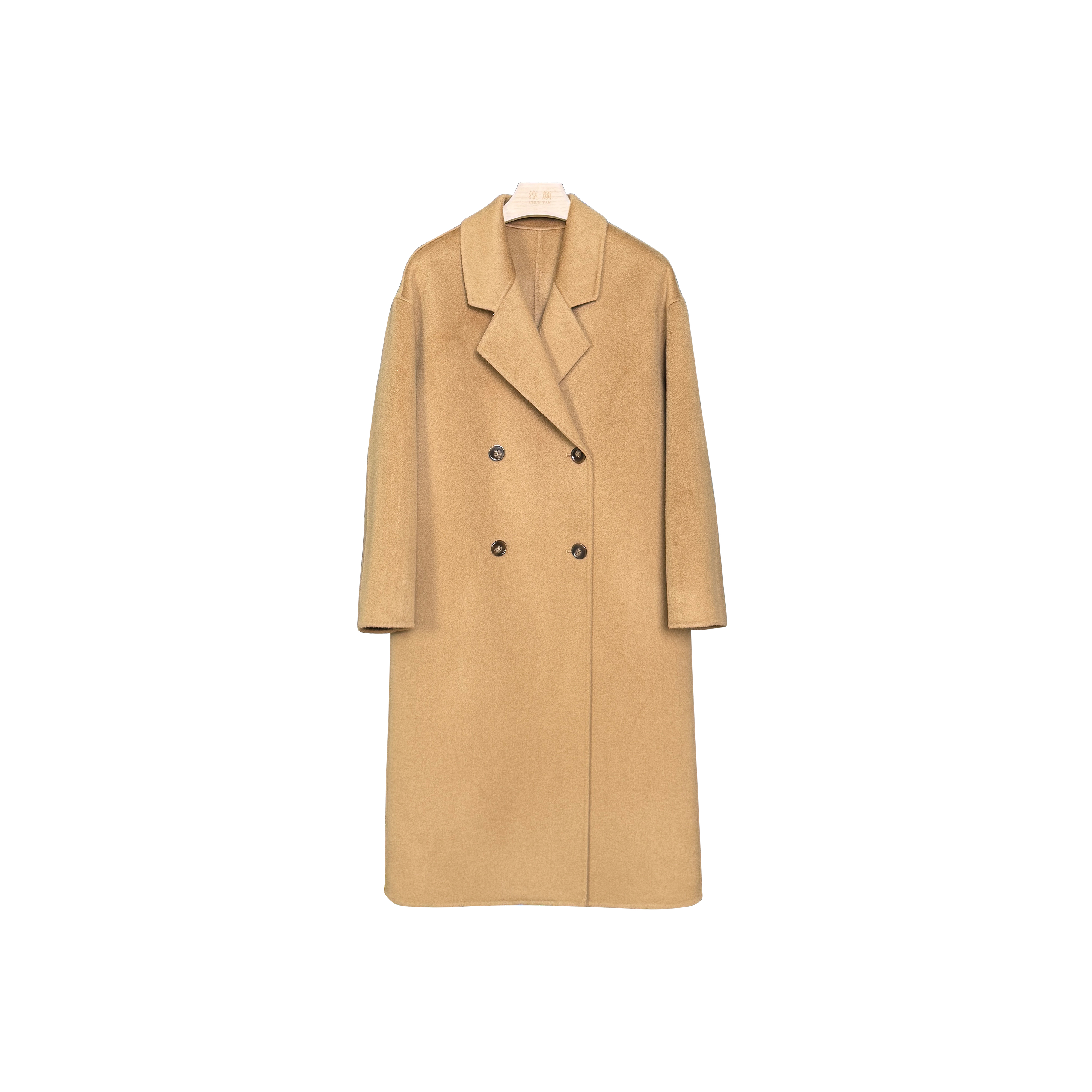 【小个子必入】简约风显瘦保暖山羊绒女士长款大衣时尚百搭25088