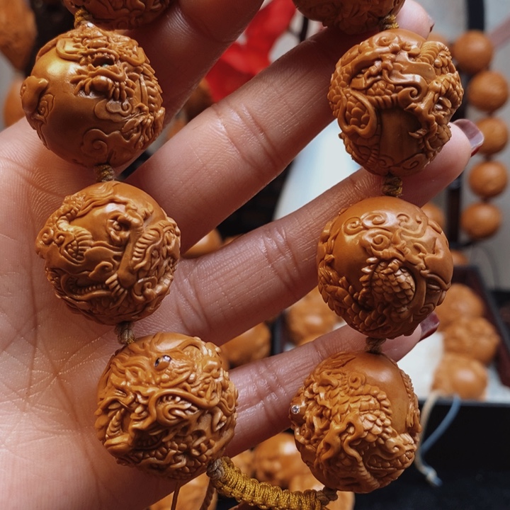 橄榄核手串/手链九龙戏珠2.6
