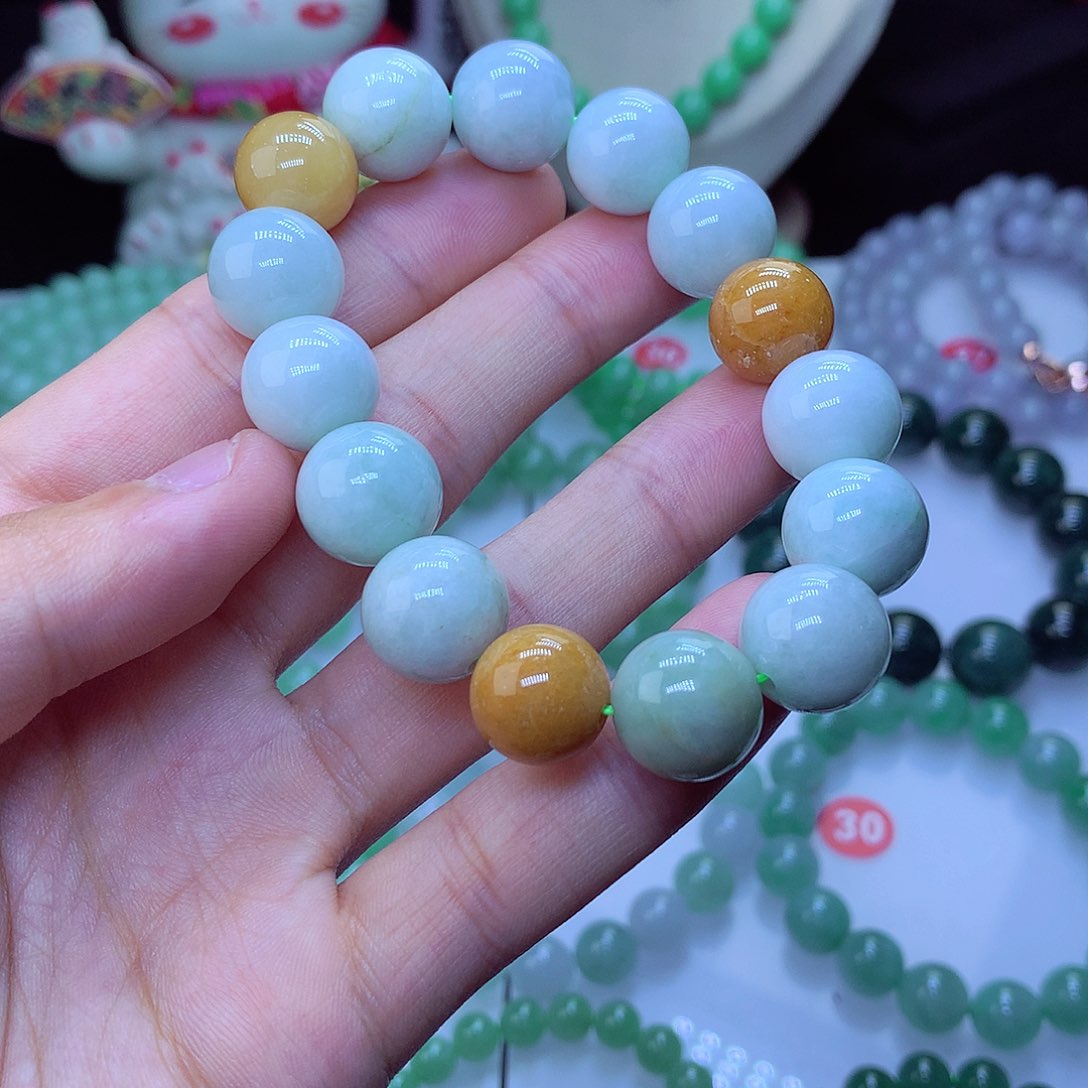 翡翠毛衣链未镶嵌卡13.5