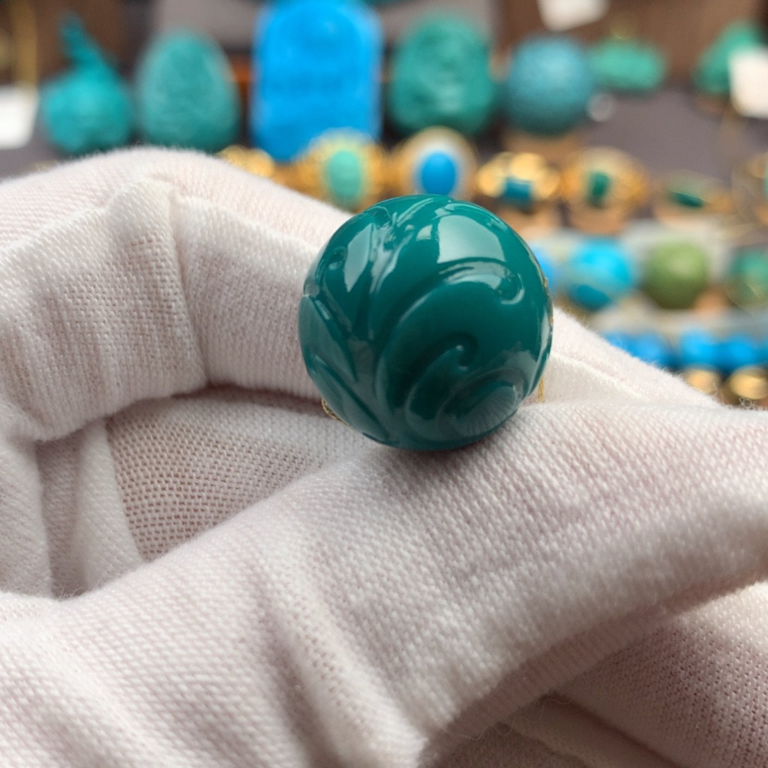 绿松石未镶嵌绿松石16.9mm