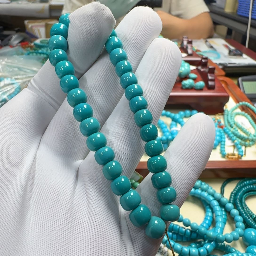 绿松石未镶嵌手串7mm 5500