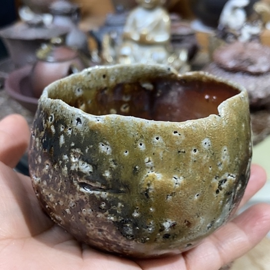 杯微瑕 柴烧裸烧手作品