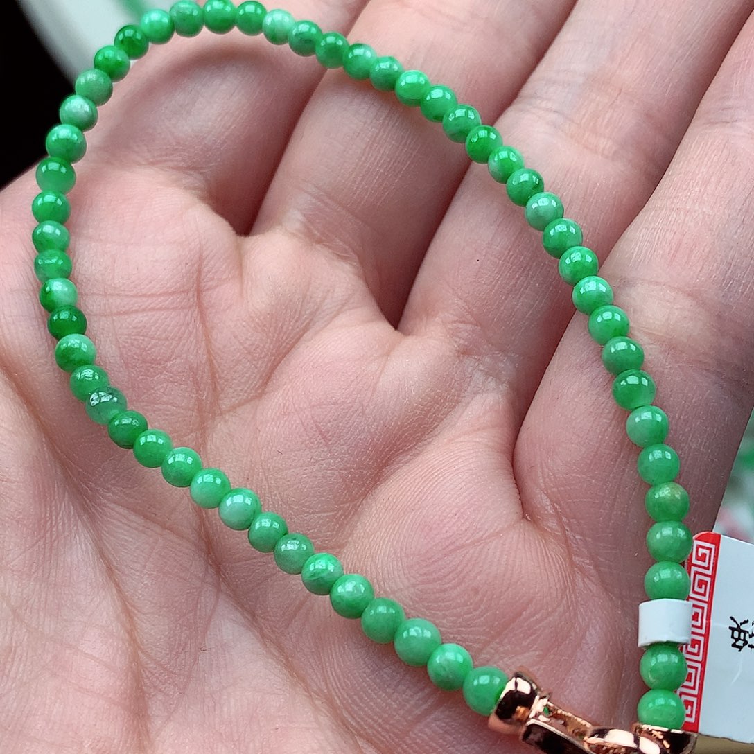 翡翠未镶嵌项链翡翠