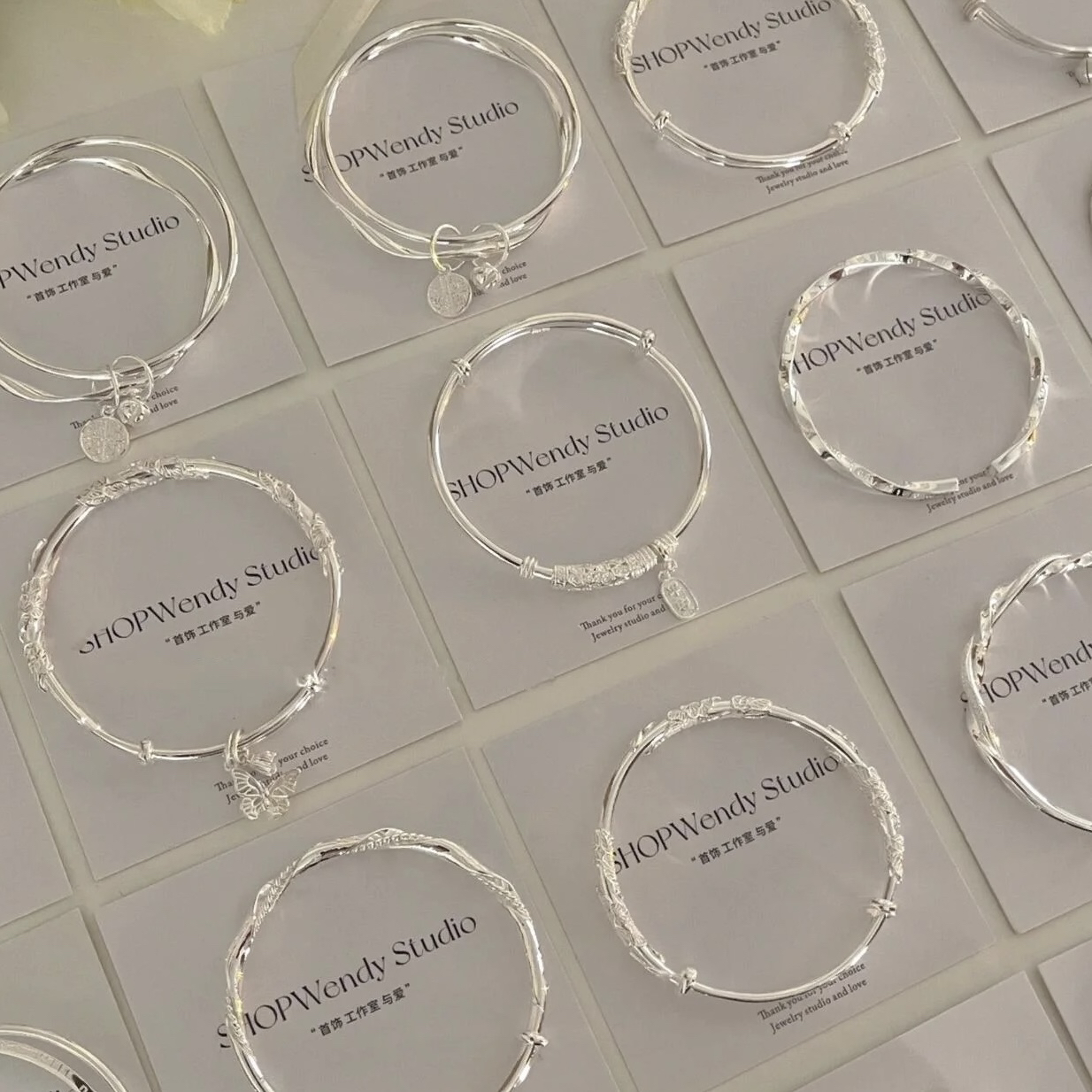 足银银制品 足银 纯银手链 手镯 饰品 下单链接