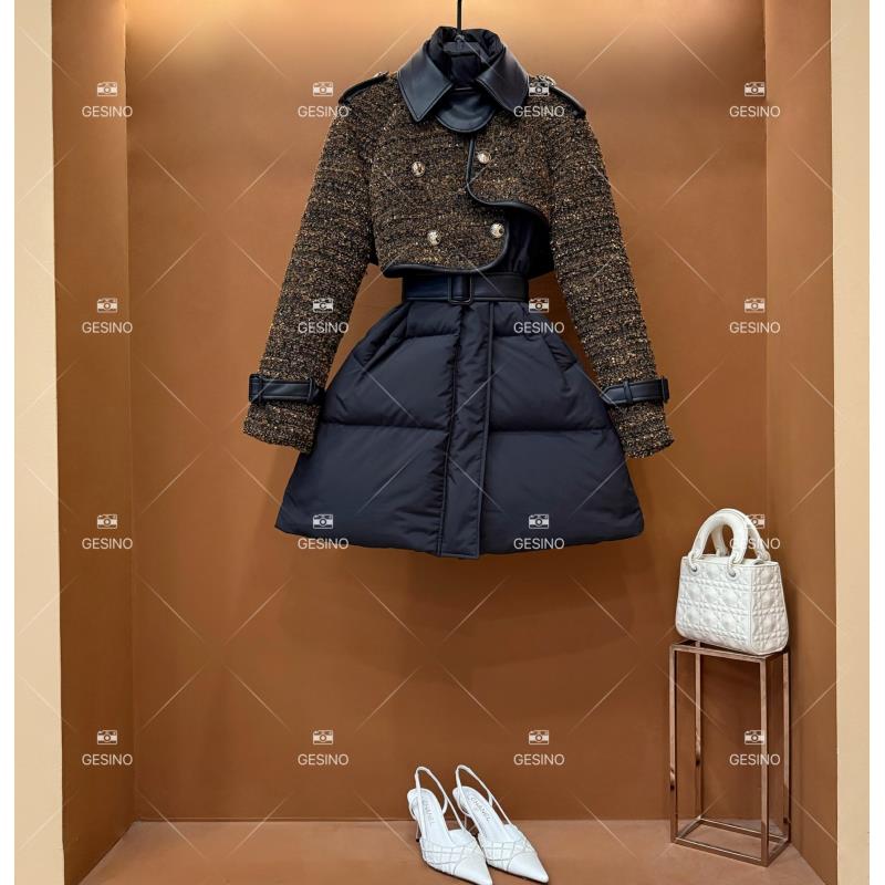 【露】秋冬气质设计师中长款外套短款休闲百搭QD-2025092