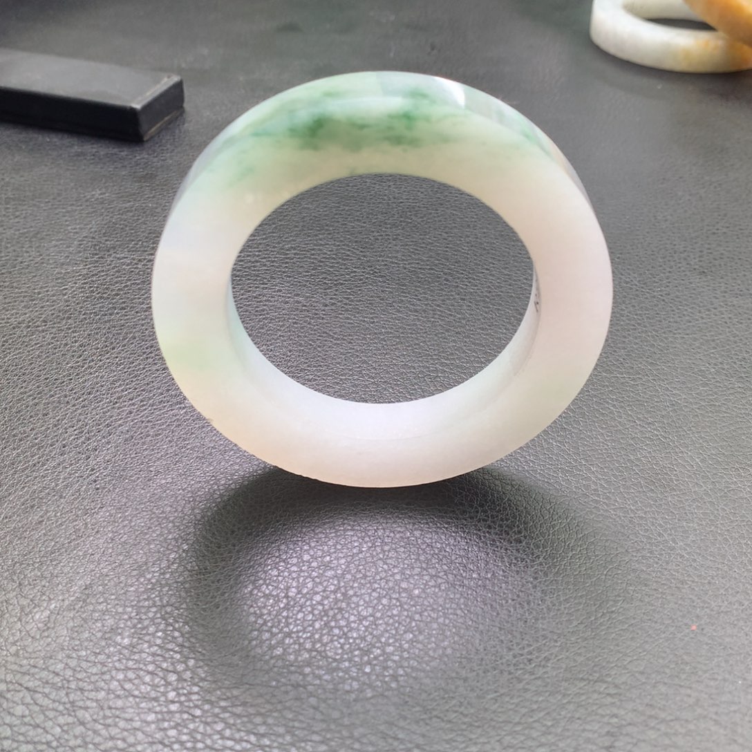 定制翡翠未镶嵌56-59圆条手镯