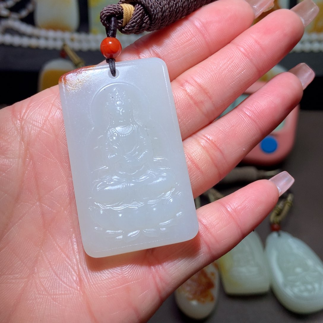 和田玉挂件未镶嵌江*