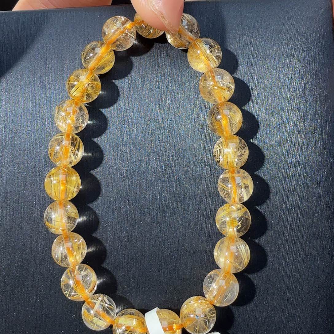 手链发晶未镶嵌天然金发晶