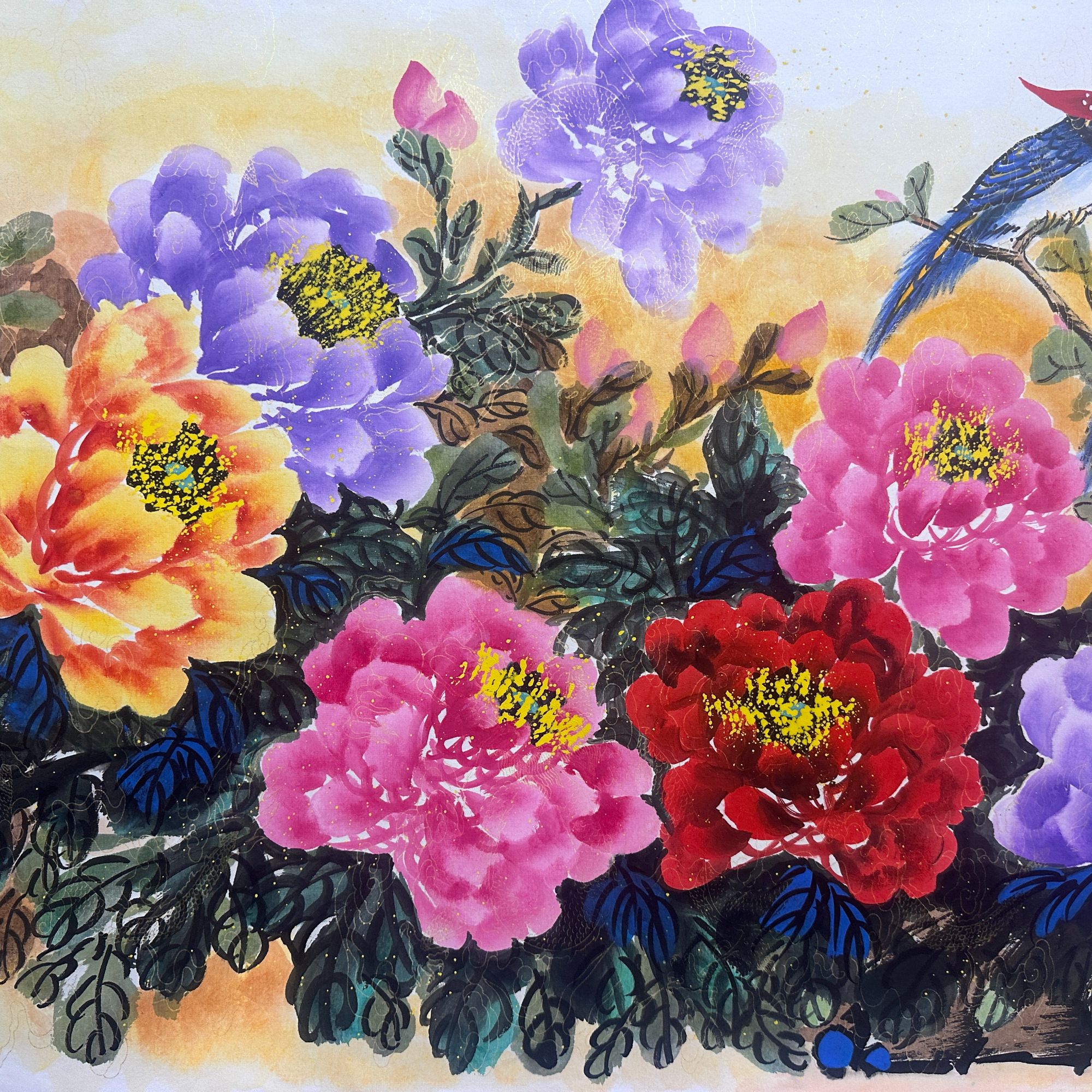 李彦霞作品 《富贵吉祥》小六尺